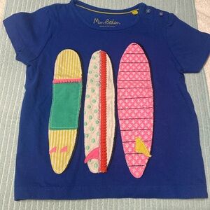 🩷Mini boden girl applique t shirts 2-3Y